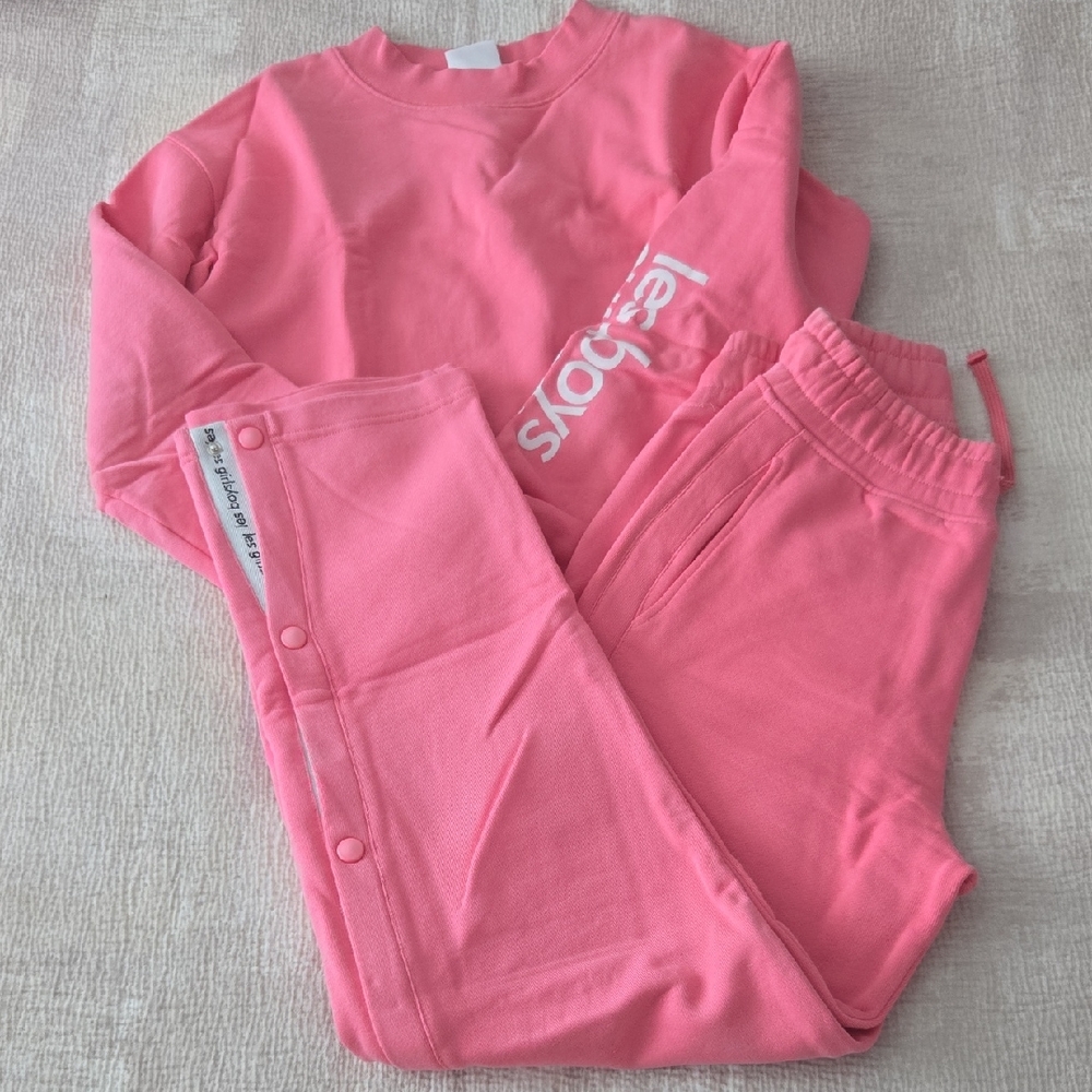 Pink Sweatshirt and Joggers Set